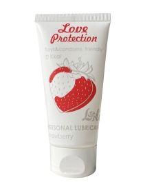 Смазка съедобная Love Protection Strawberry