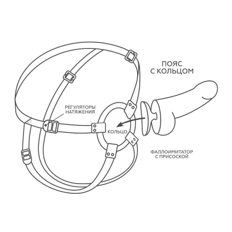 Страпон поясной Lovetoy 271601