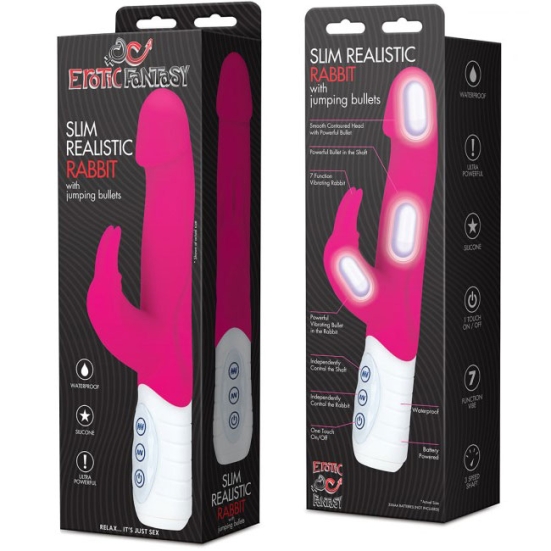 Вибратор Erotic Fantasy Slim Realistic